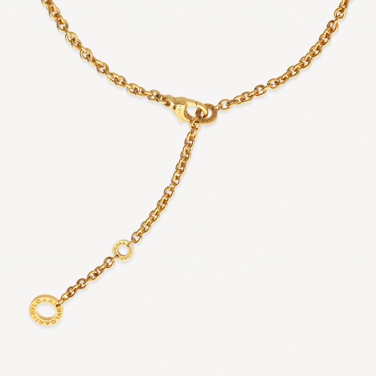 Bulgari Yellow Gold Necklace with White Mother-of-Pearl