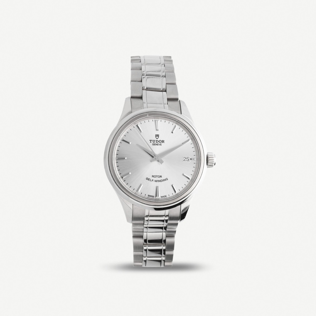 Rellotge Tudor Style d'acer polit