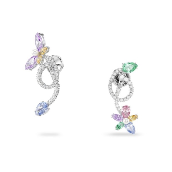 Arracades penjants florals Grande x Swarovski multicolor