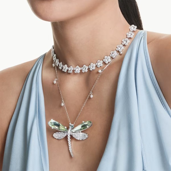 Collaret i Brotxa Libèl·lula Blanca Ariana Grande x Swarovski