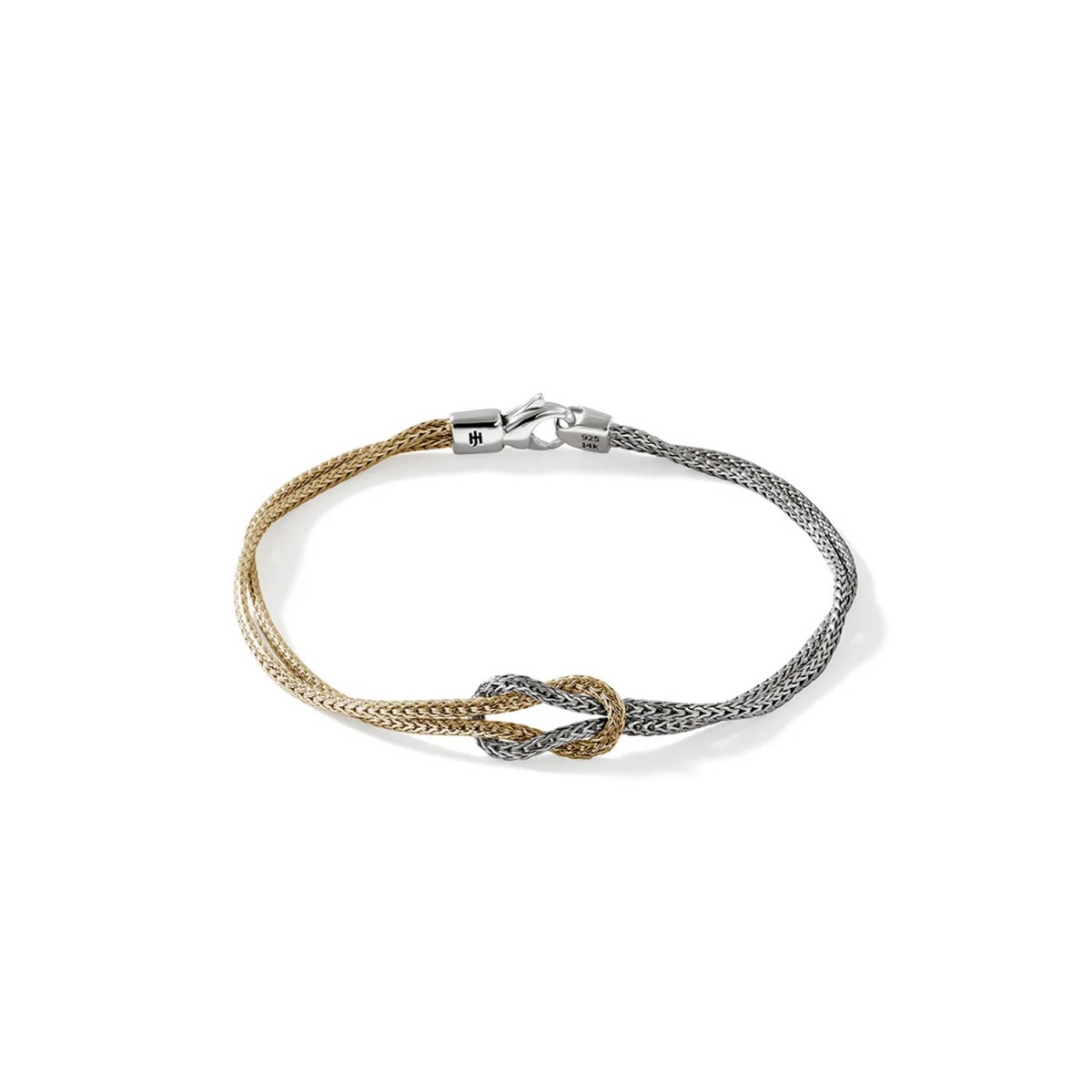 Pulsera John Hardy Love Knot de Oro Amarillo 3.6 mm
