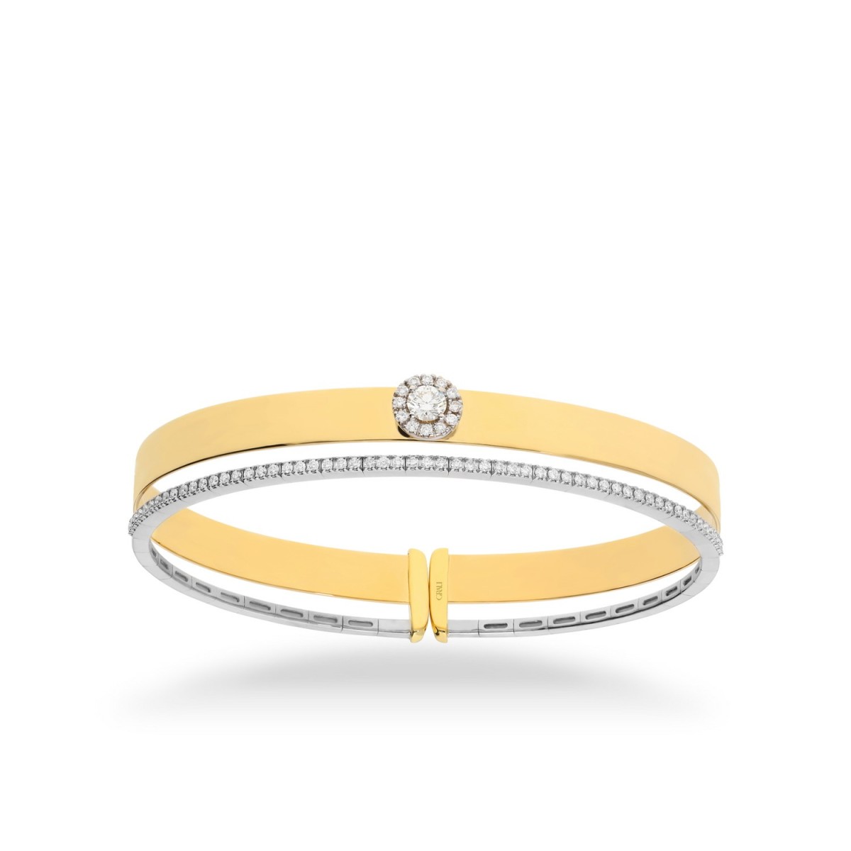 Grau two-tone gold bracelet with diamonds