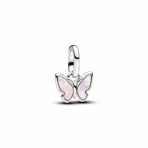 Charm mini colgante mariposa rosa Pandora