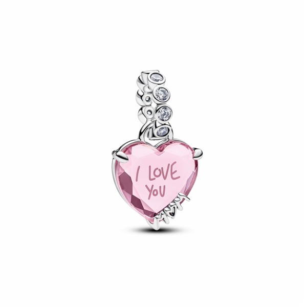 Charm corazón “I Love You Mom” Pandora