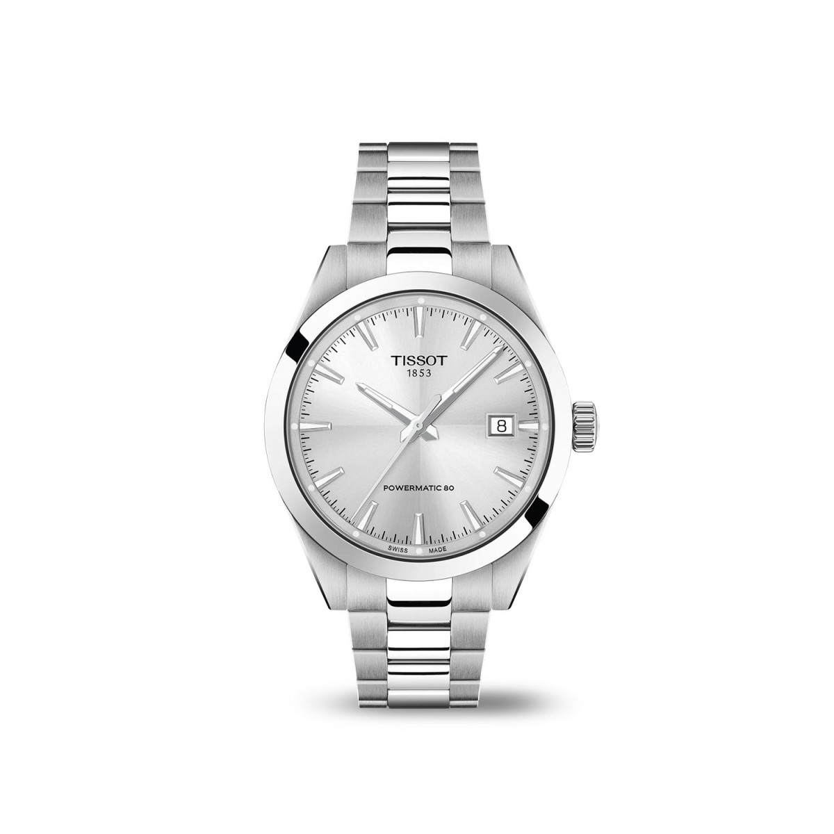 Tissot Gentleman Esf. Platejada de 38mm