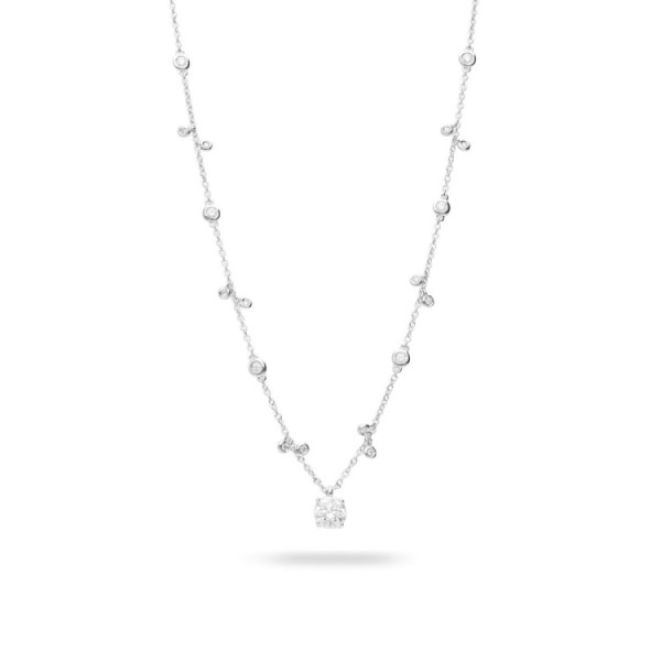 Collaret Aura Cherry amb Brillant Or Blanc Grau