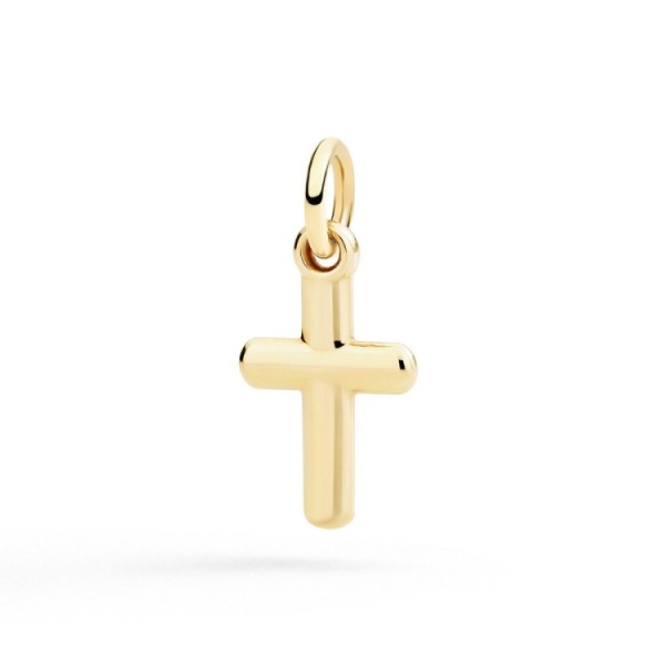 DoDo Cross Charm in Yellow Gold