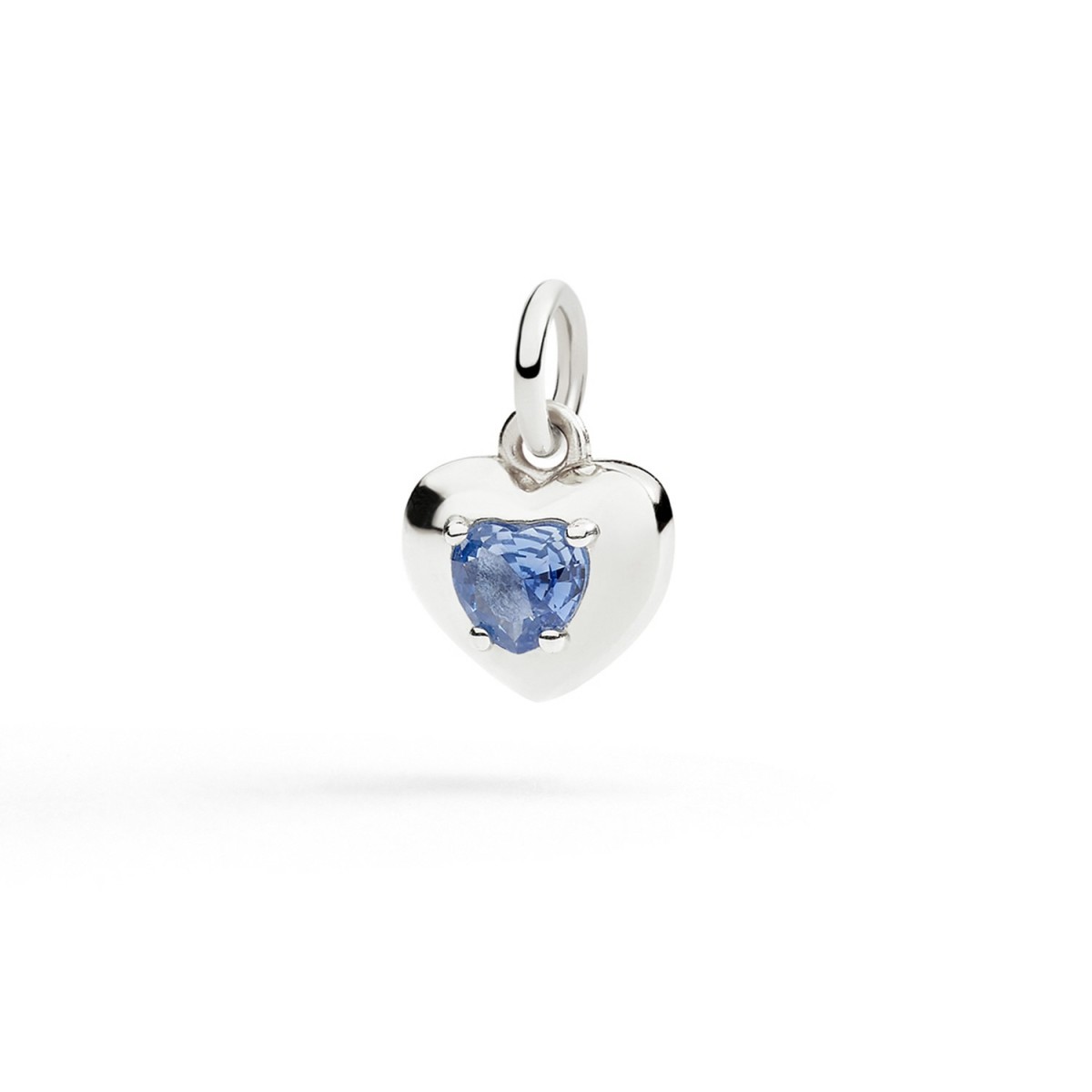 Penjoll Cor de Plata i Safir Sintètic