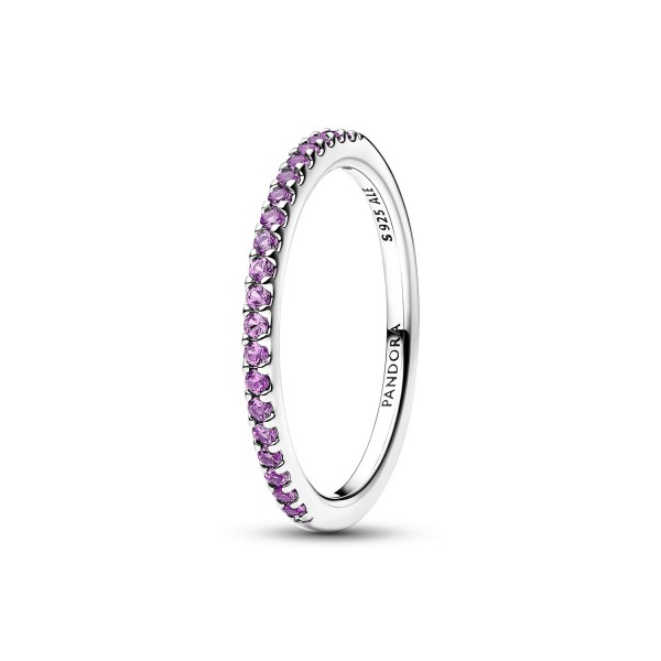 Anillo Banda Brillante Morado