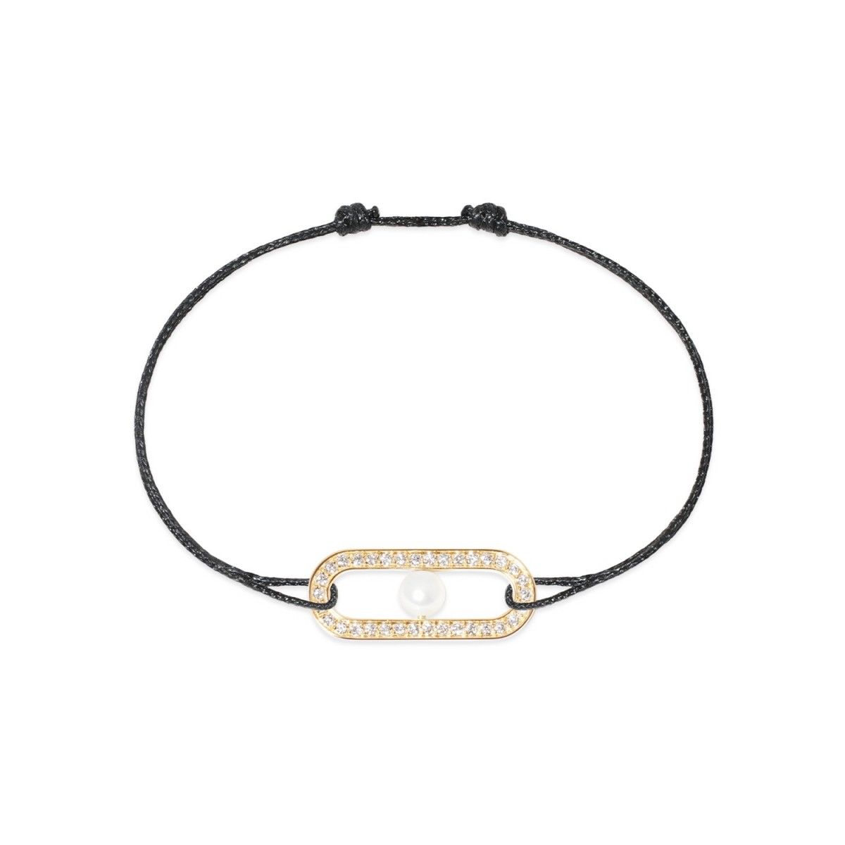 Pulsera de cordón Maillon Perle pavé Dinh Van