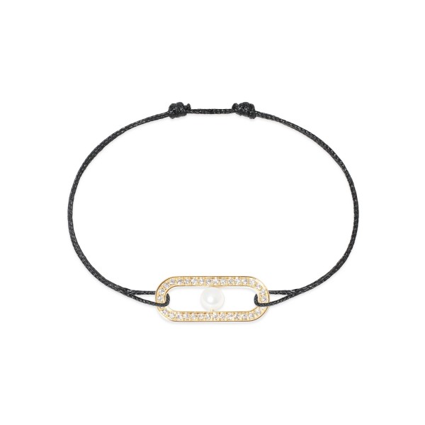 Pulsera de cordón Maillon Perle pavé Dinh Van
