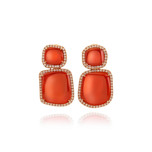 Coral Earrings Chantecler