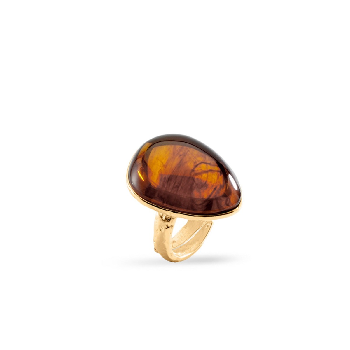 Anillo ancho Calma marrón Agatha