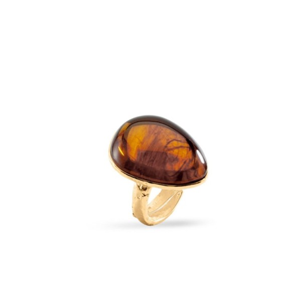 Anillo ancho Calma marrón Agatha