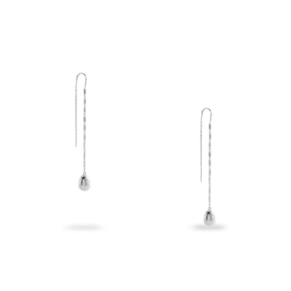 Pendientes largos Calma plateado Agatha