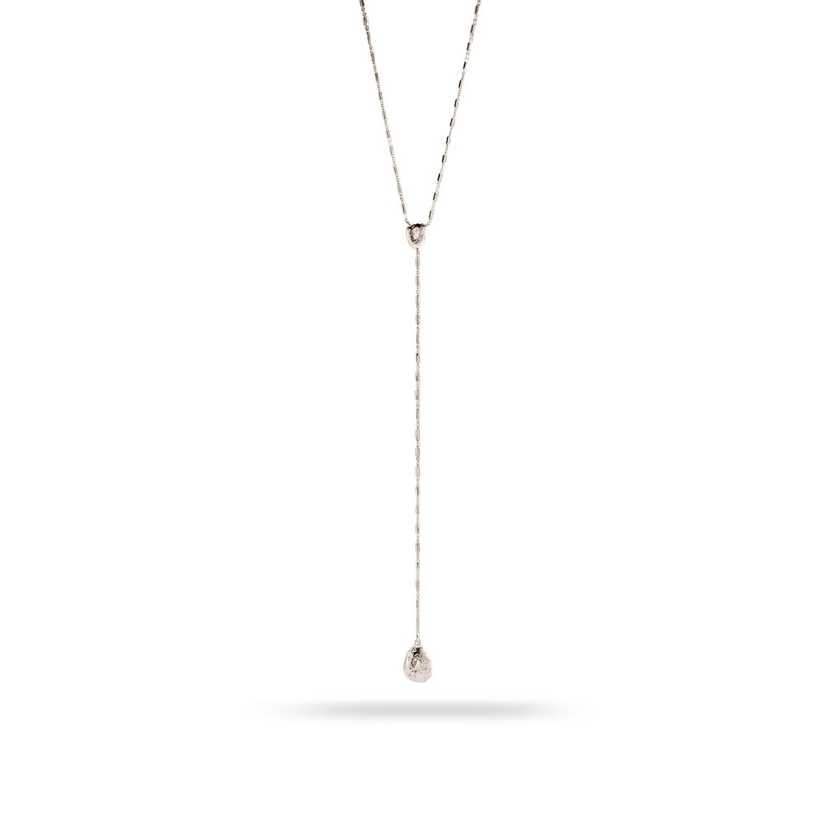 Collar largo forma Y gota Calma Agatha