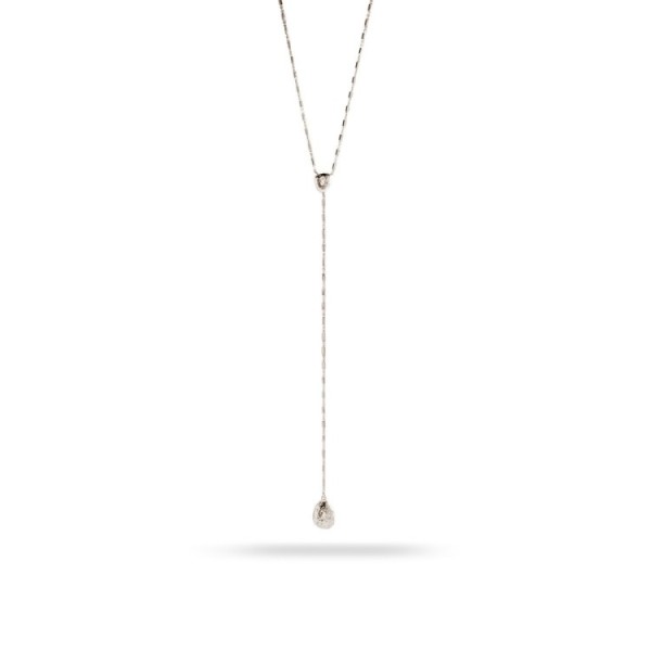 Collar largo forma Y gota Calma Agatha