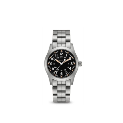 Rellotge Hamilton Watch Khaki Field Mechanical d’acer sorrejat.