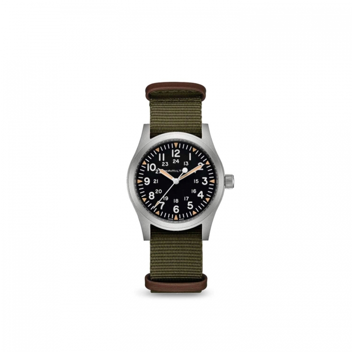 Rellotge Hamilton Watch Khaki Field Mechanical d’acer i corretja Nato