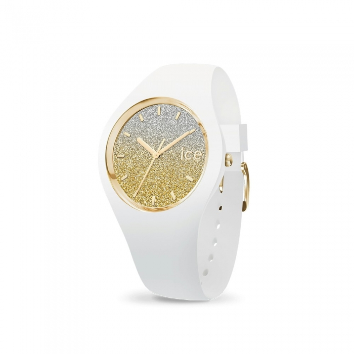 Rellotge ICE LO blanc i daurat - Talla S
