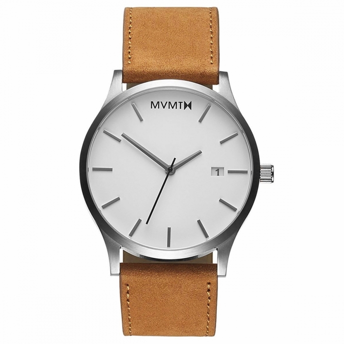 Classic white dial watch 45 mm