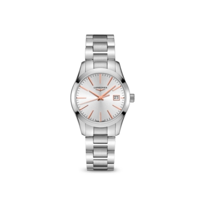 Longines white dial watch