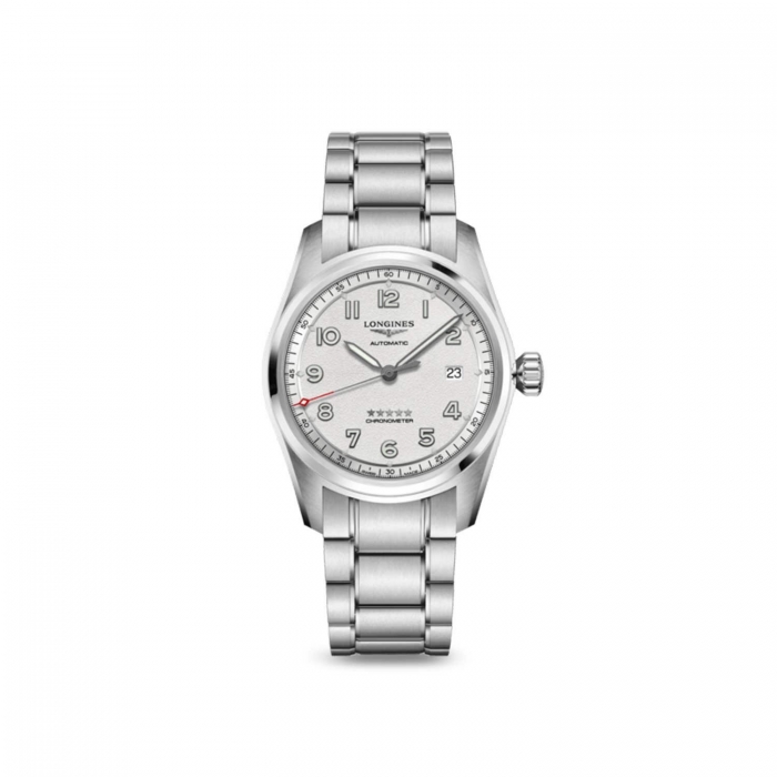 Longines silver steel watch