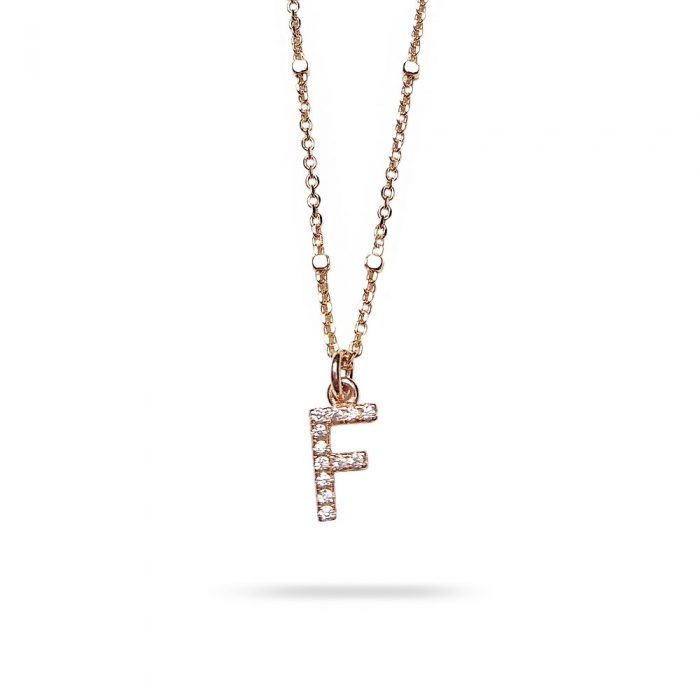 Necklace letter F