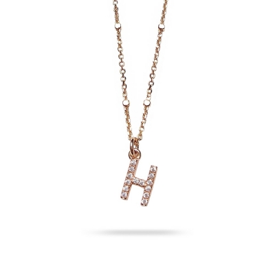 Necklace letter H