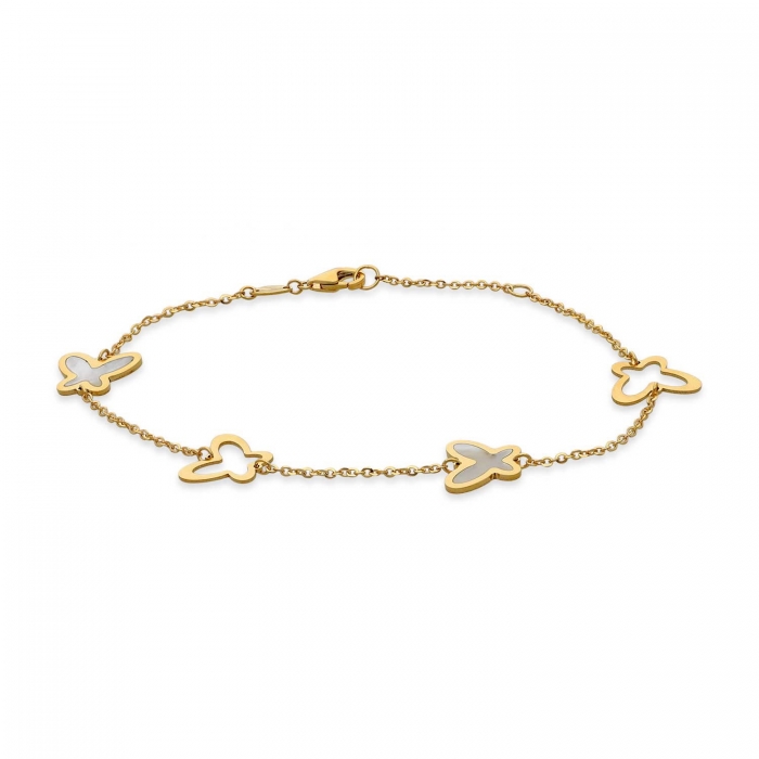 Grau mother-of-pearl butterfly bracelet