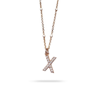 Necklace letter X