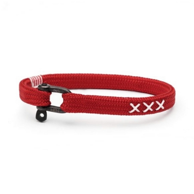 Pig&Hen Vicious Red Braided Rope Bracelet