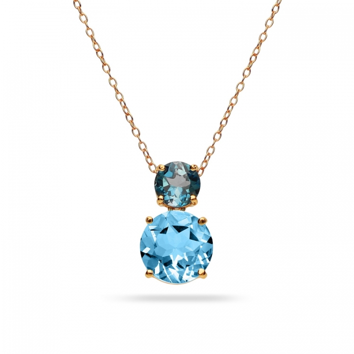 Rose Gold and Topaz Good Mood Necklace
