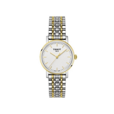 Tissot Everytime Smal steel and yellow gold plated watch
