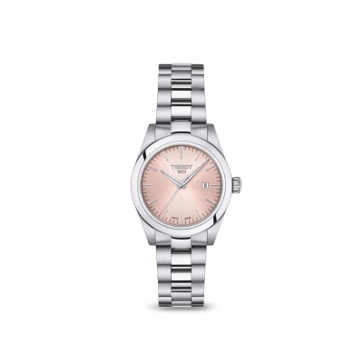 T-Classic Tissot stainless steel and leather ladies' watch