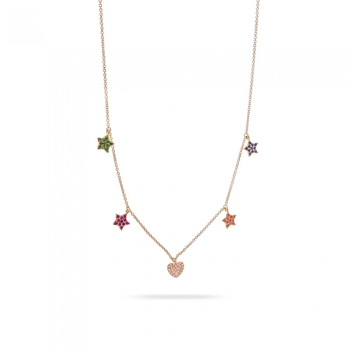Rainbow Stars Necklace
