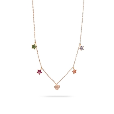 Rainbow Stars Necklace