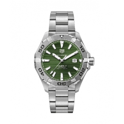 Tag Heuer Aquaracer automatic watch 43 mm. green dial