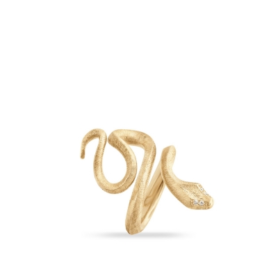 Yellow gold ring Snakes Ole Lynggaard