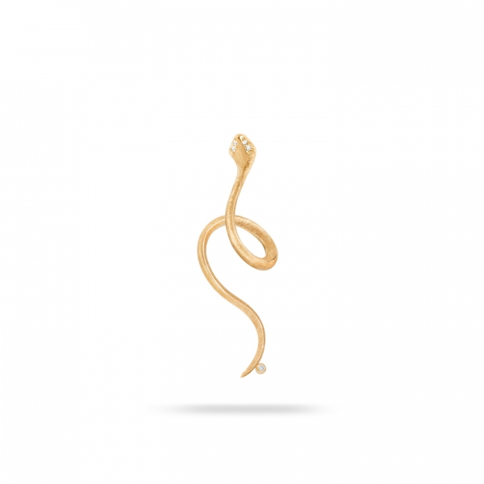 Snakes Ole Lynggaard yellow gold piercing earring