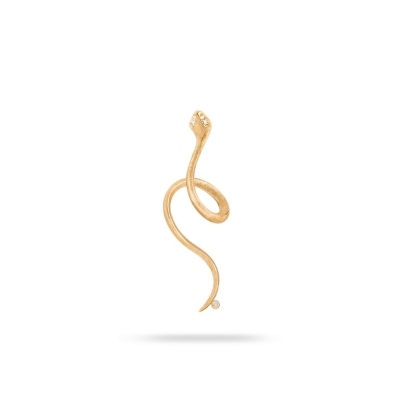 Snakes Ole Lynggaard yellow gold piercing earring