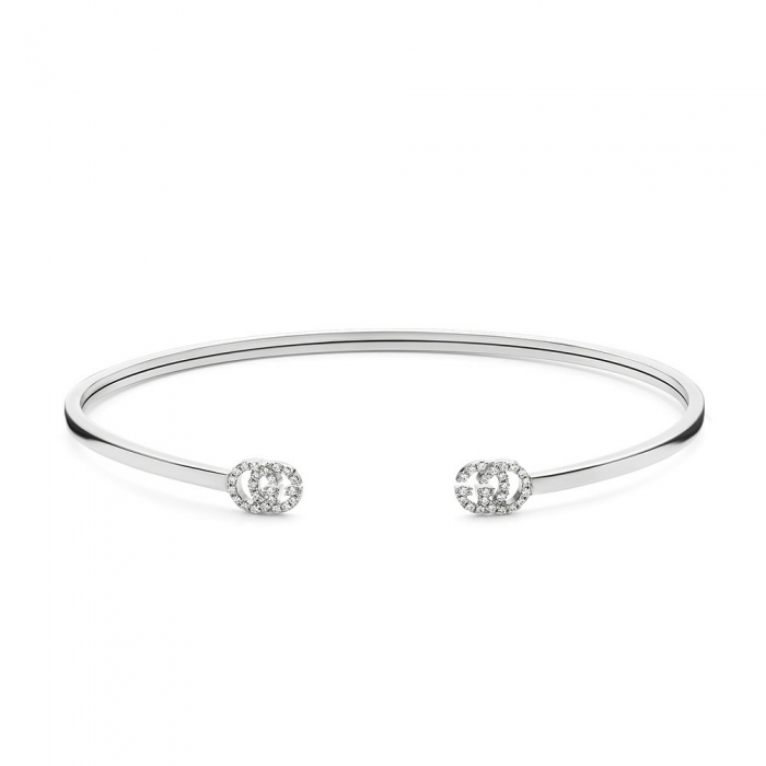 Gucci white gold and diamond bracelet
