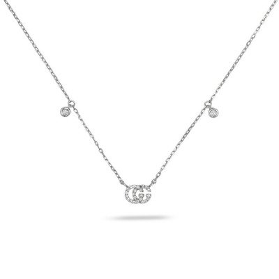 Gucci GG Running white gold necklace