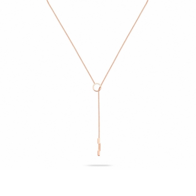 Gucci Rose Gold Link to Love Bow Necklace