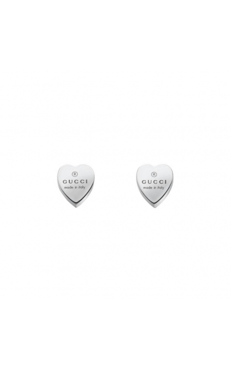 Gucci Stud Earrings Heart - Jewelry Online Grau