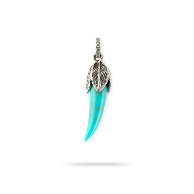 Turquoise Fang Charm
