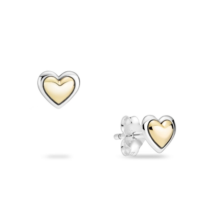 Pandora Gold Heart Earrings