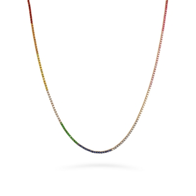 Grau Rainbow Riviere necklace