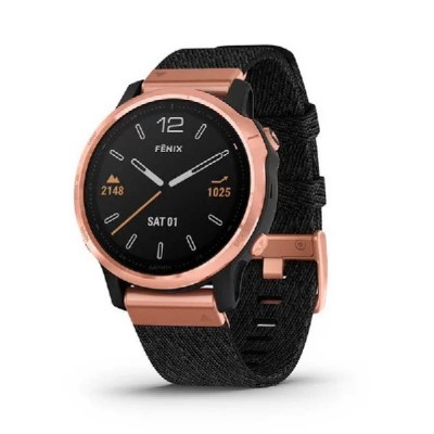 FENIX 6S Watch: Pro and Sapphire Edition ROSE GOLD NYLON BAND