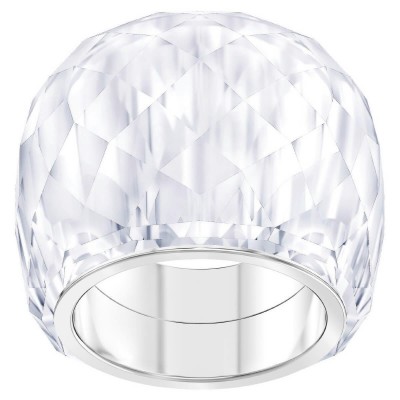 Swarovski Nirvana ring, white, stainless steel